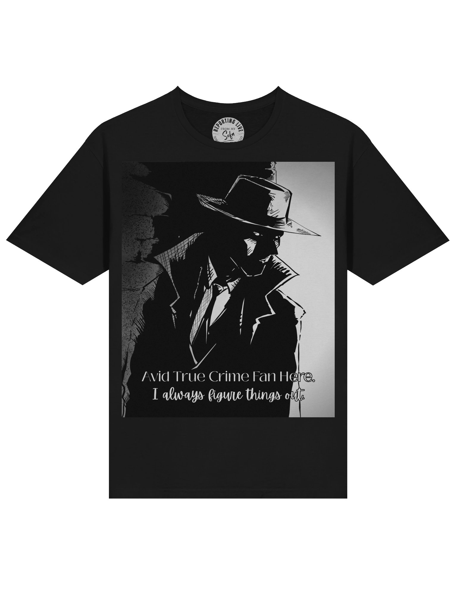 True Crime Fan Noir Detective Tee product image (5)