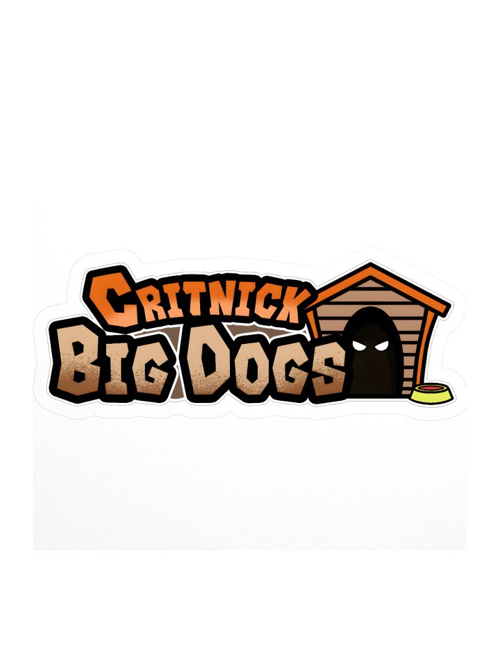 CritNick Big Dogs Wide Logo Sticker product image (1)
