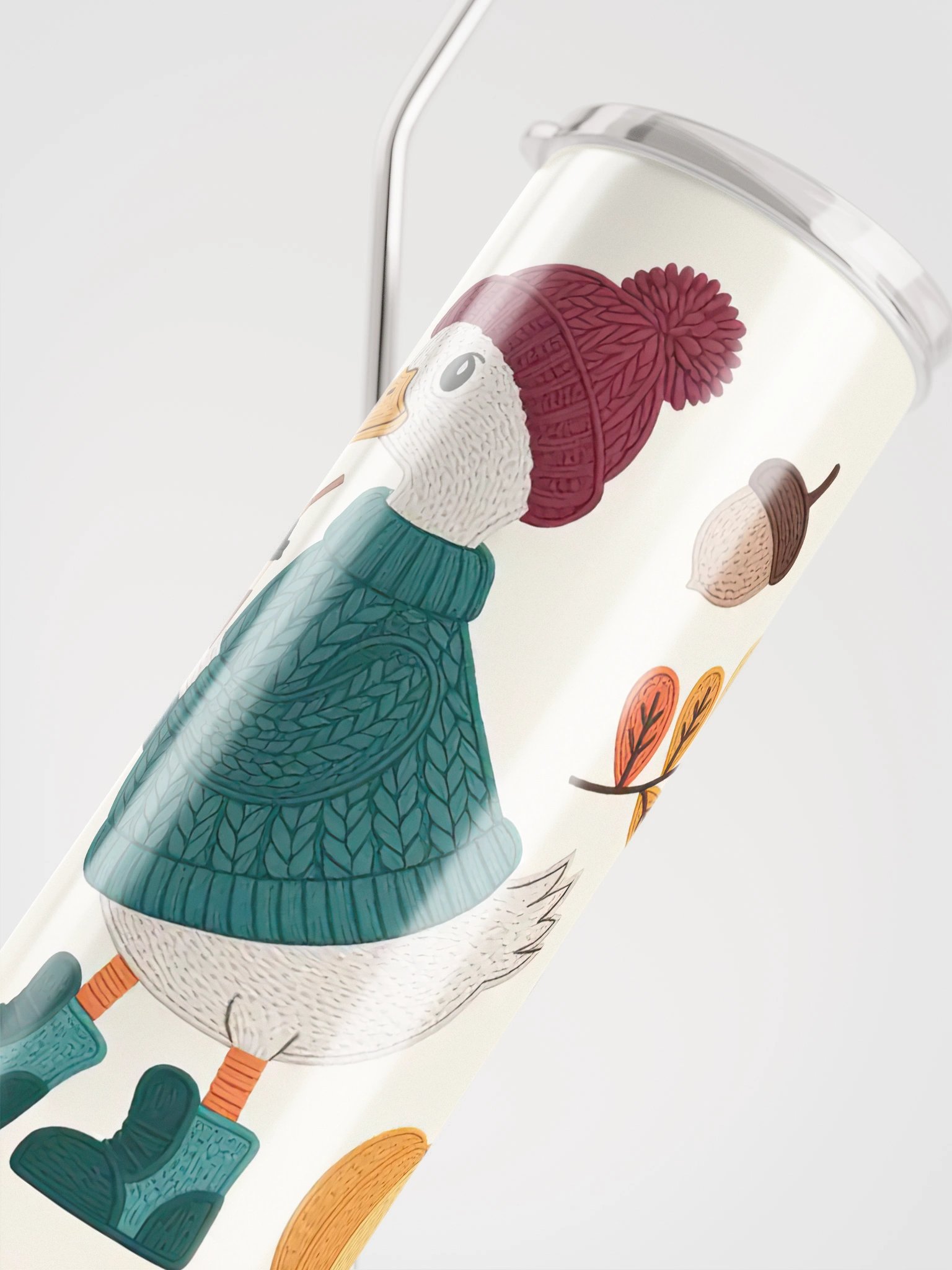 Quirky Autumn Goose Stainless Steel Tumbler product image (5)