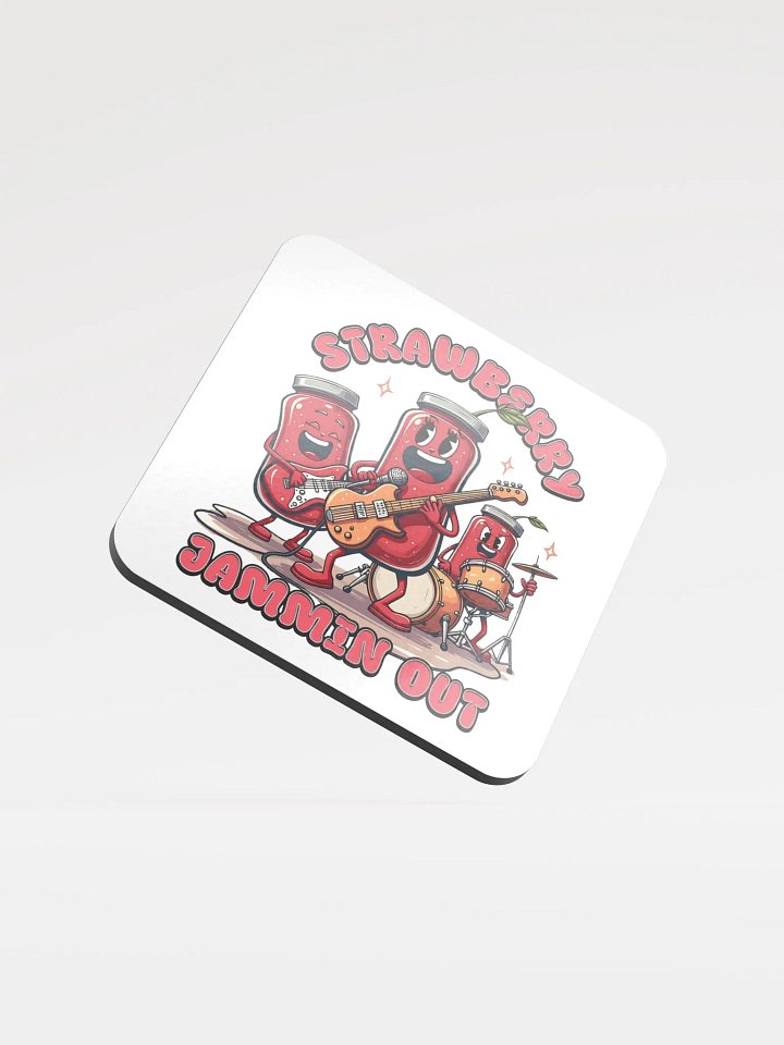 Strawberry Jammin Out Jar Coasters product image (2)