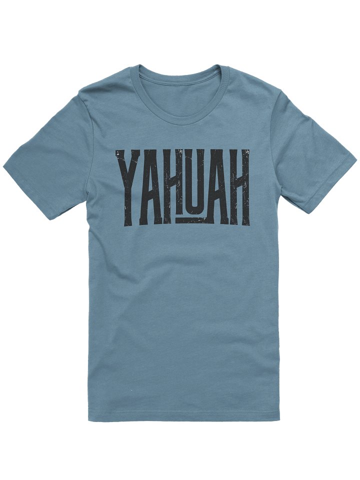 YAHUAH Distressed Graphic Art T-Shirt | Vintage Hebrew Faith Apparel | Unisex Tee product image (1)