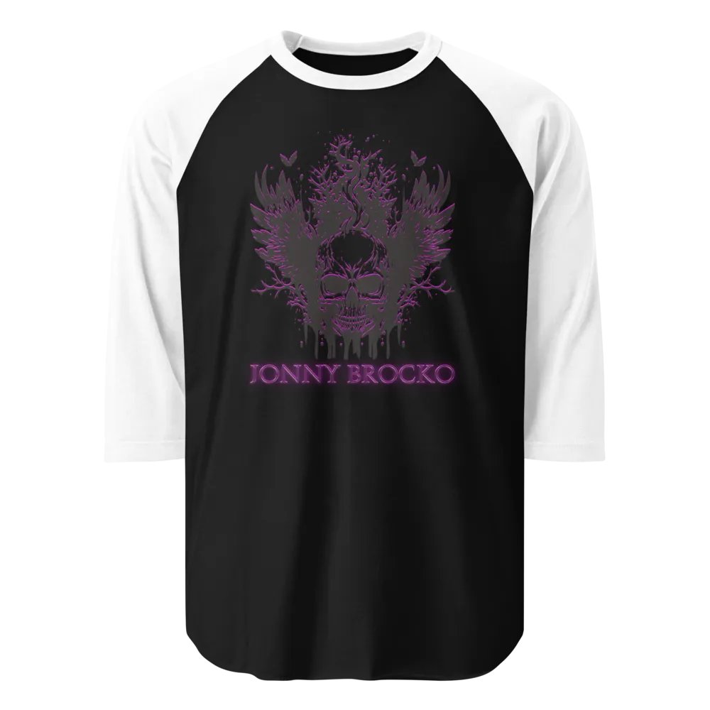 Jonny Brocko Skull Logo Baseball Tee product image (1)