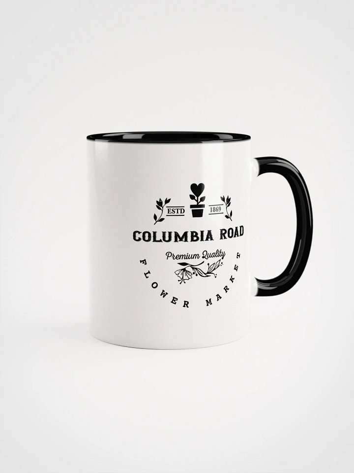 Columbia Road Market Peek-a-Boo Ceramic Mug (Black) product image (1)