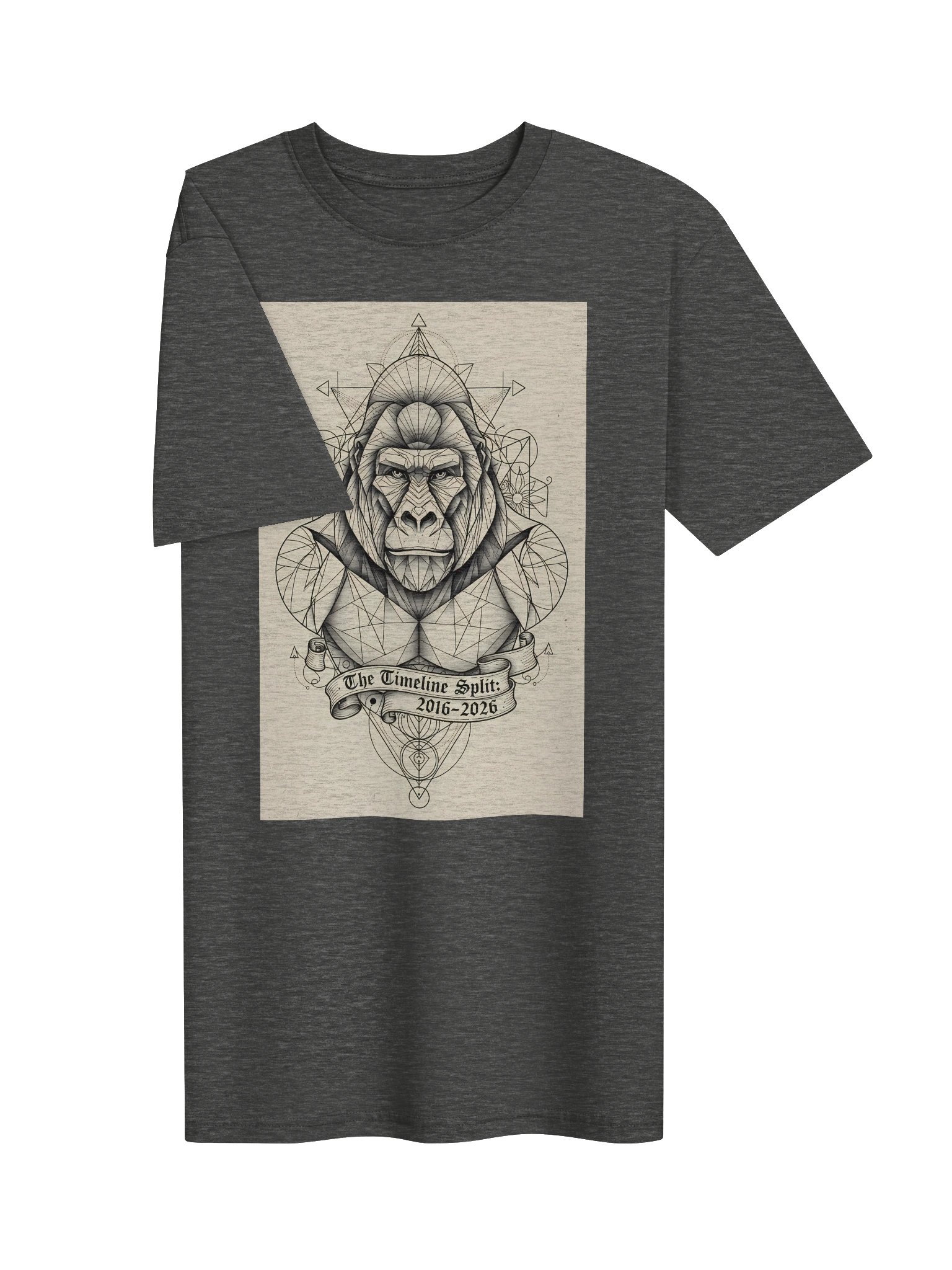 Harambe (Great Reset) // Line art Heavyweight T-shirt product image (3)