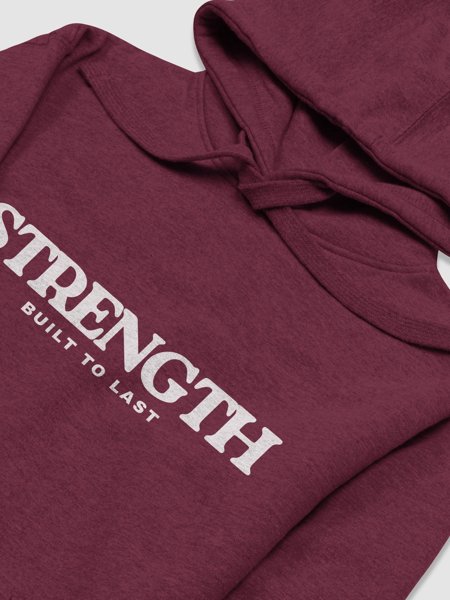 Strength Hoodie | Built to Last Motivational Streetwear product image (15)