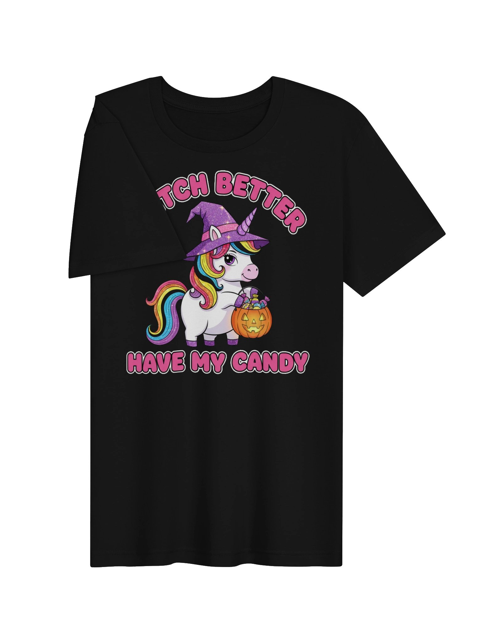 Witch Better Have My Candy Unicorn Halloween Tee product image (3)