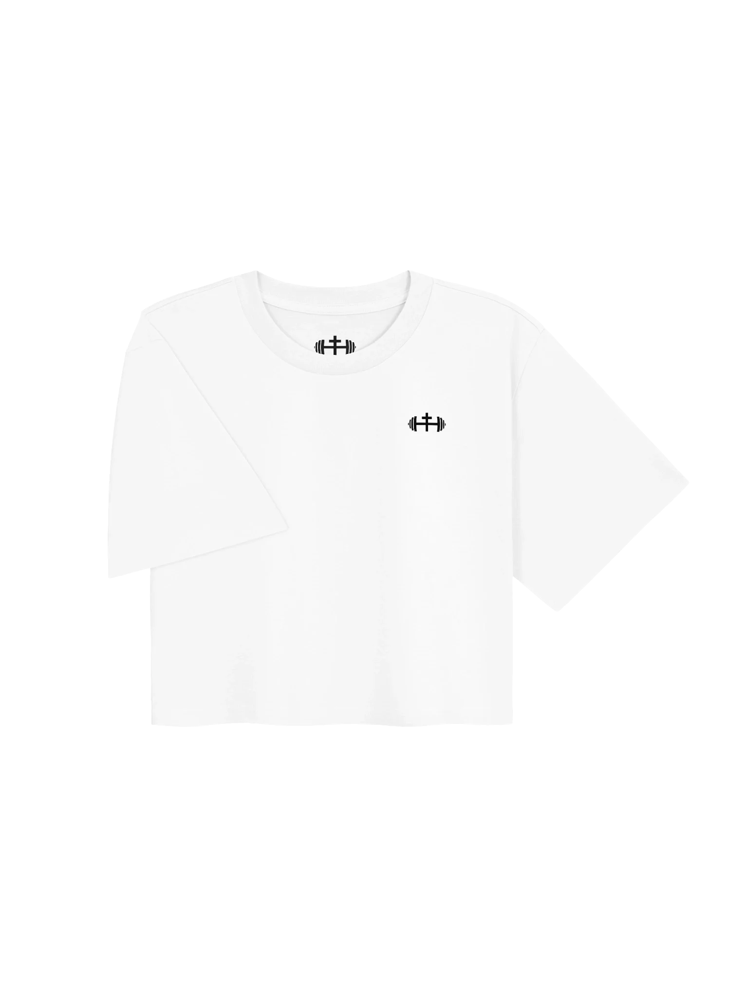 His House Womens Crop Top T-Shirt - Orchid/White/Ecru by His House