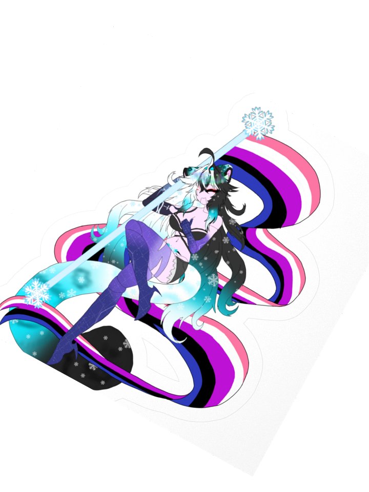 Genderfluid Flag Sticker product image (5)