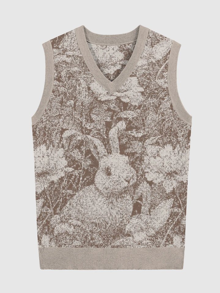 BOTANICAL RABBIT BLISS III V-NECK VEST product image (1)
