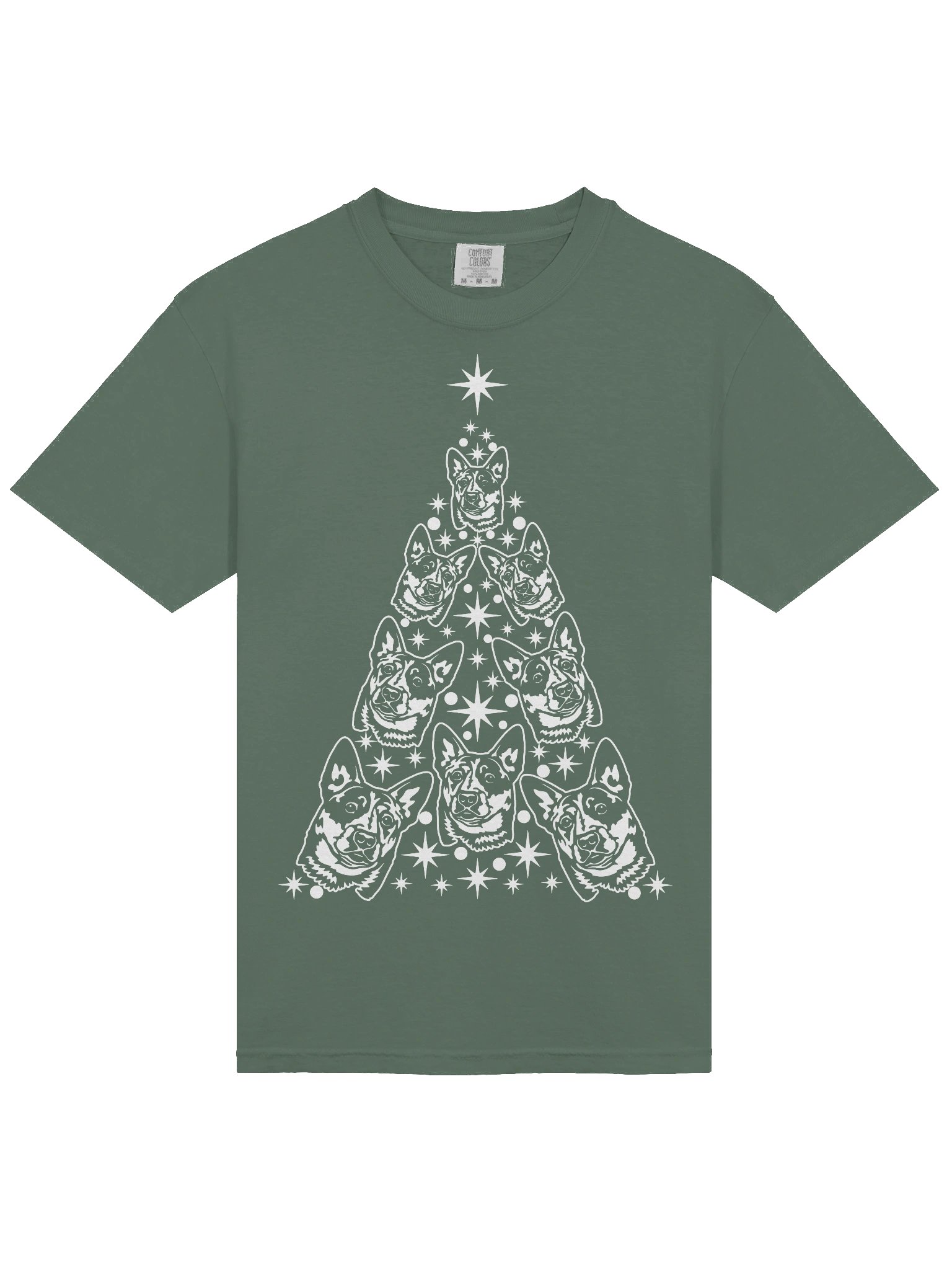 Australian Cattle Dog Christmas Tree T-Shirt product image (5)