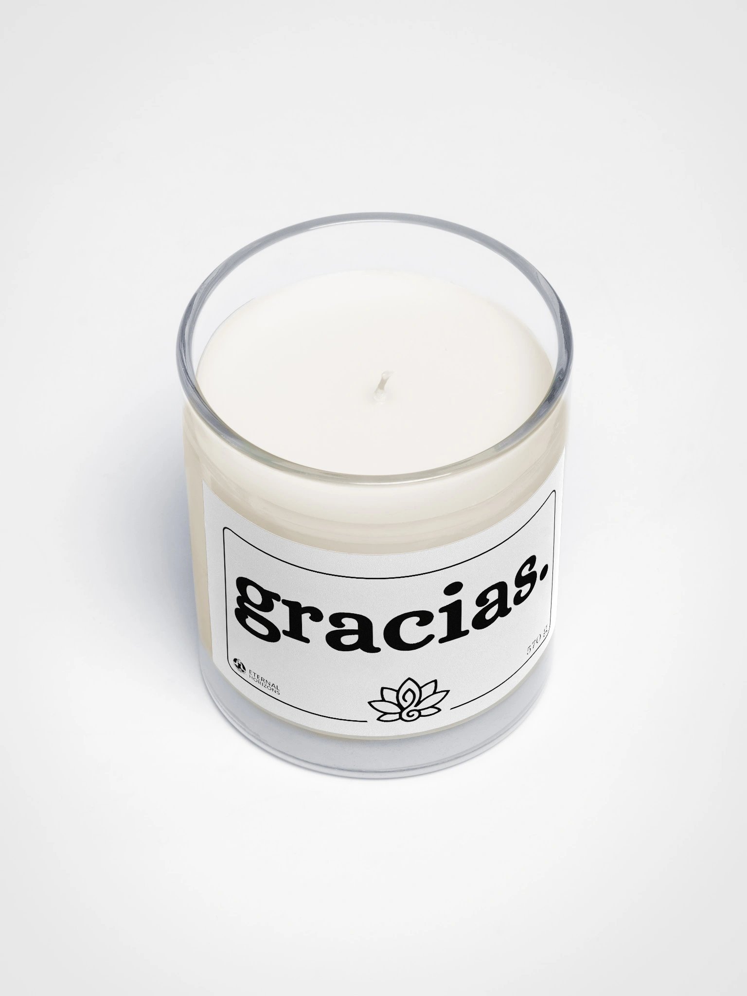 Vela de cera de soja "gracias." product image (3)
