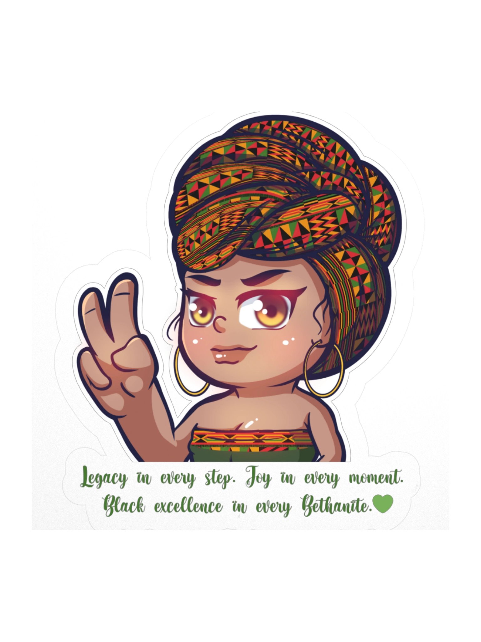 BusyBeth Afri Queen Sticker product image (1)