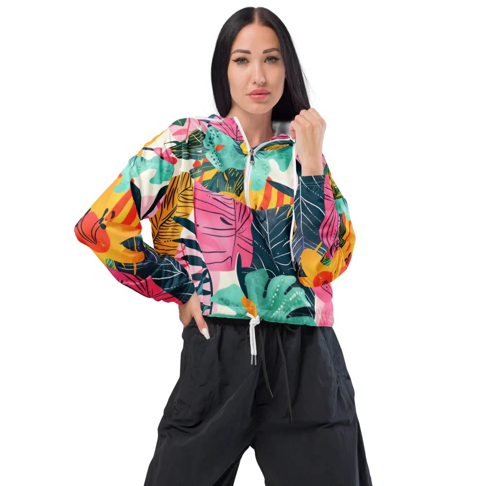 Palm Breeze Cropped Windbreaker product image (4)