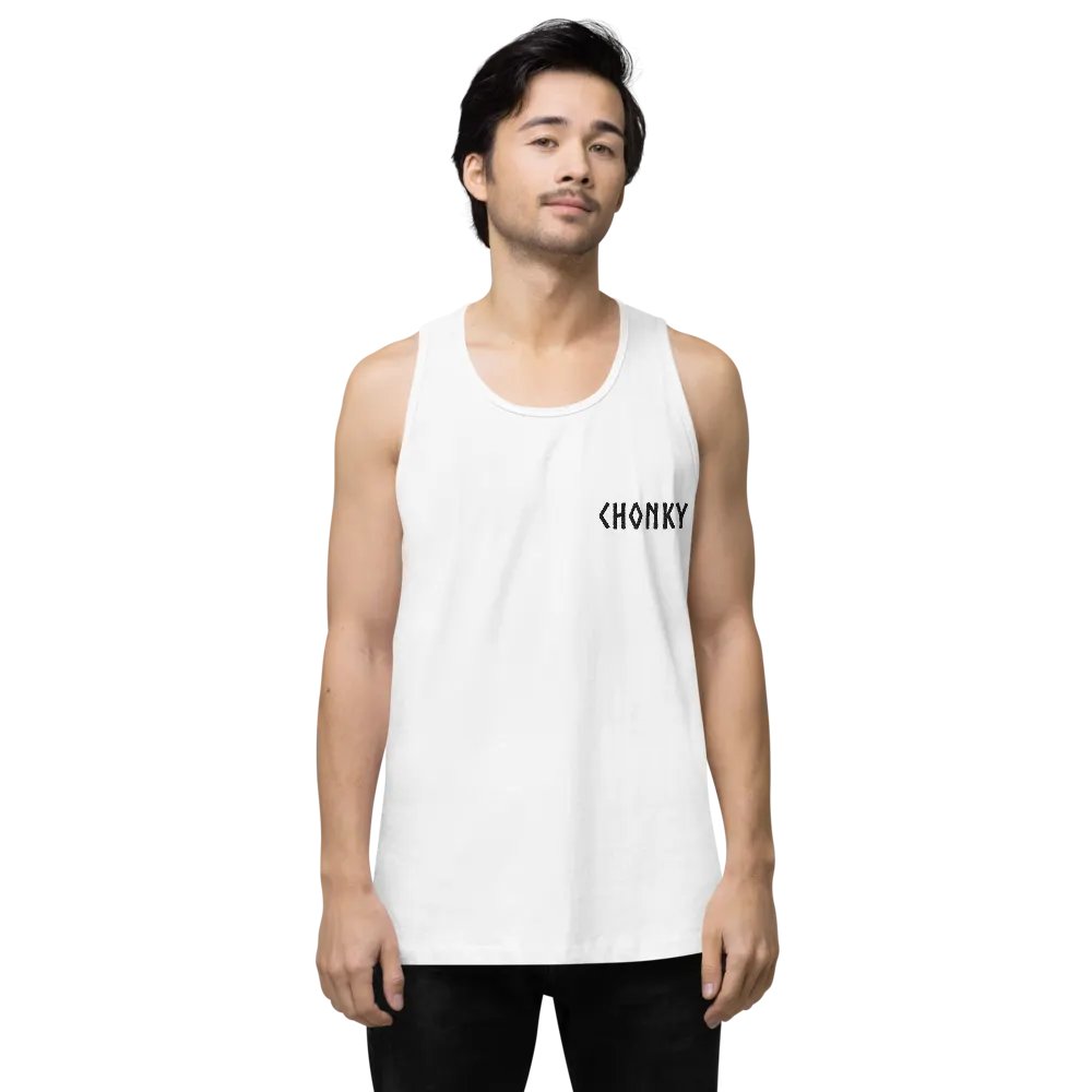 CHONKY - Tank Top Men Black Embroidery product image (3)