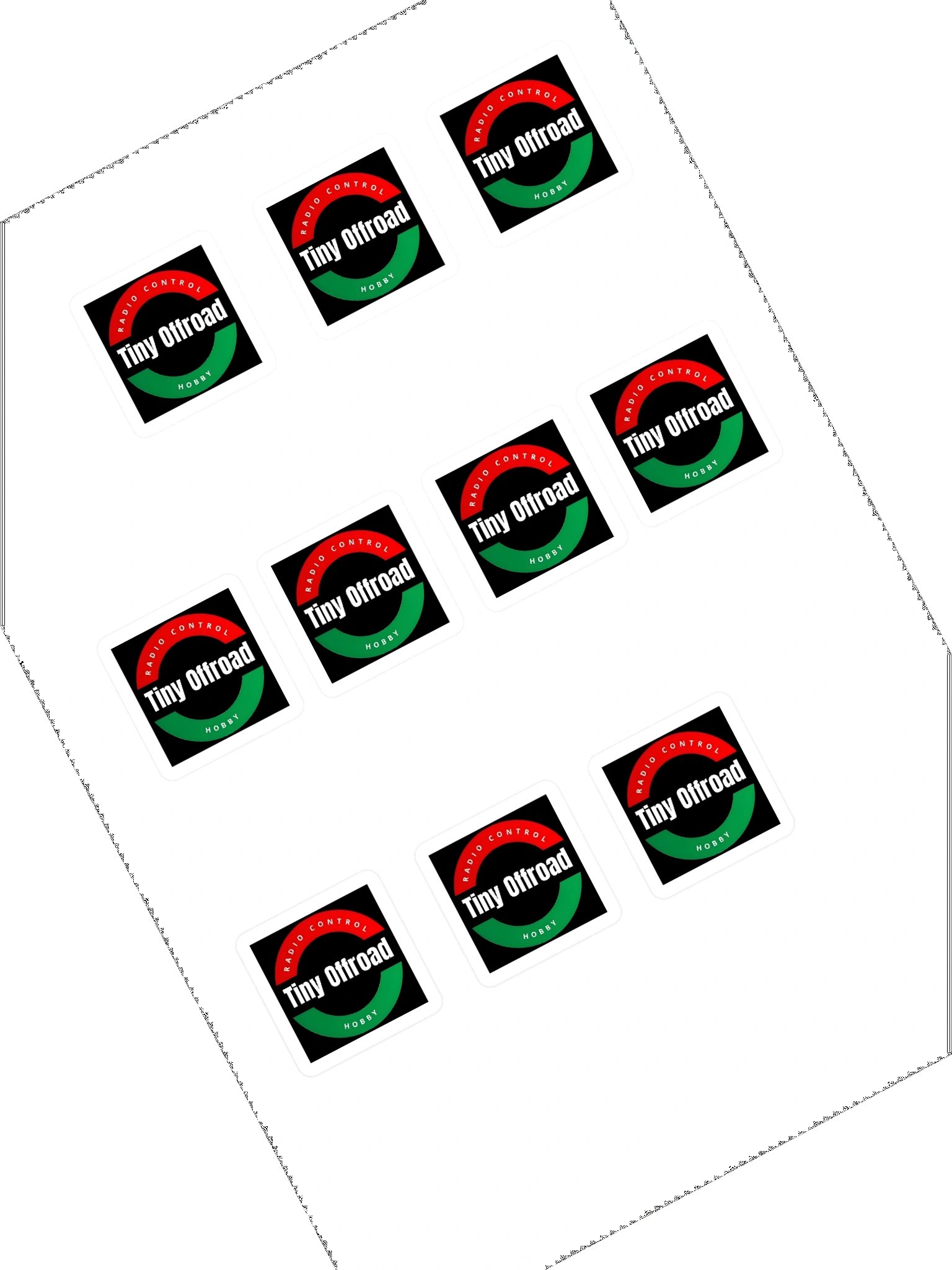 1 Inch X 1 Inch RC Car Stickers product image (1)