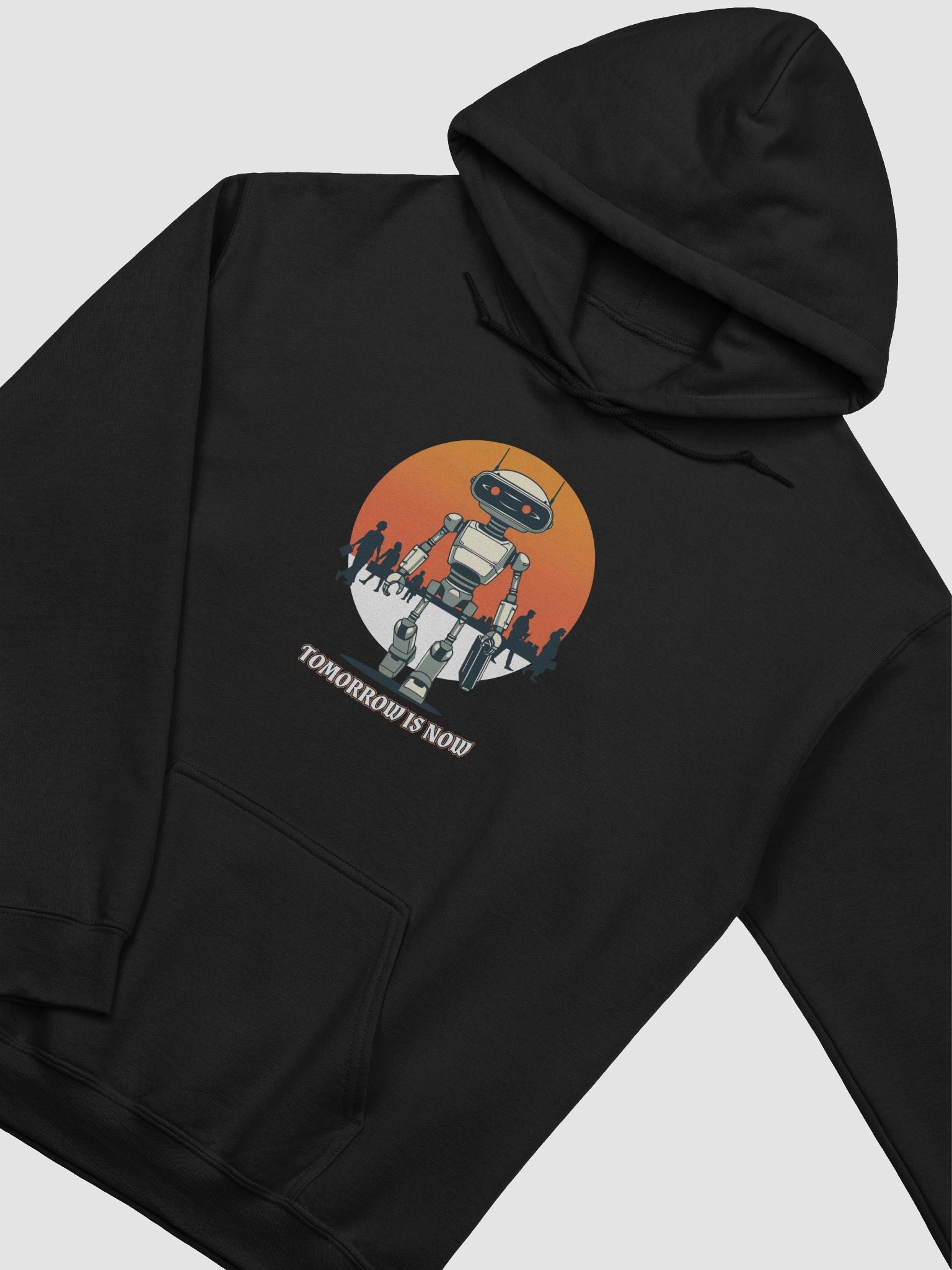 Tomorrow is Now Humanoid Robot Hoodie product image (2)