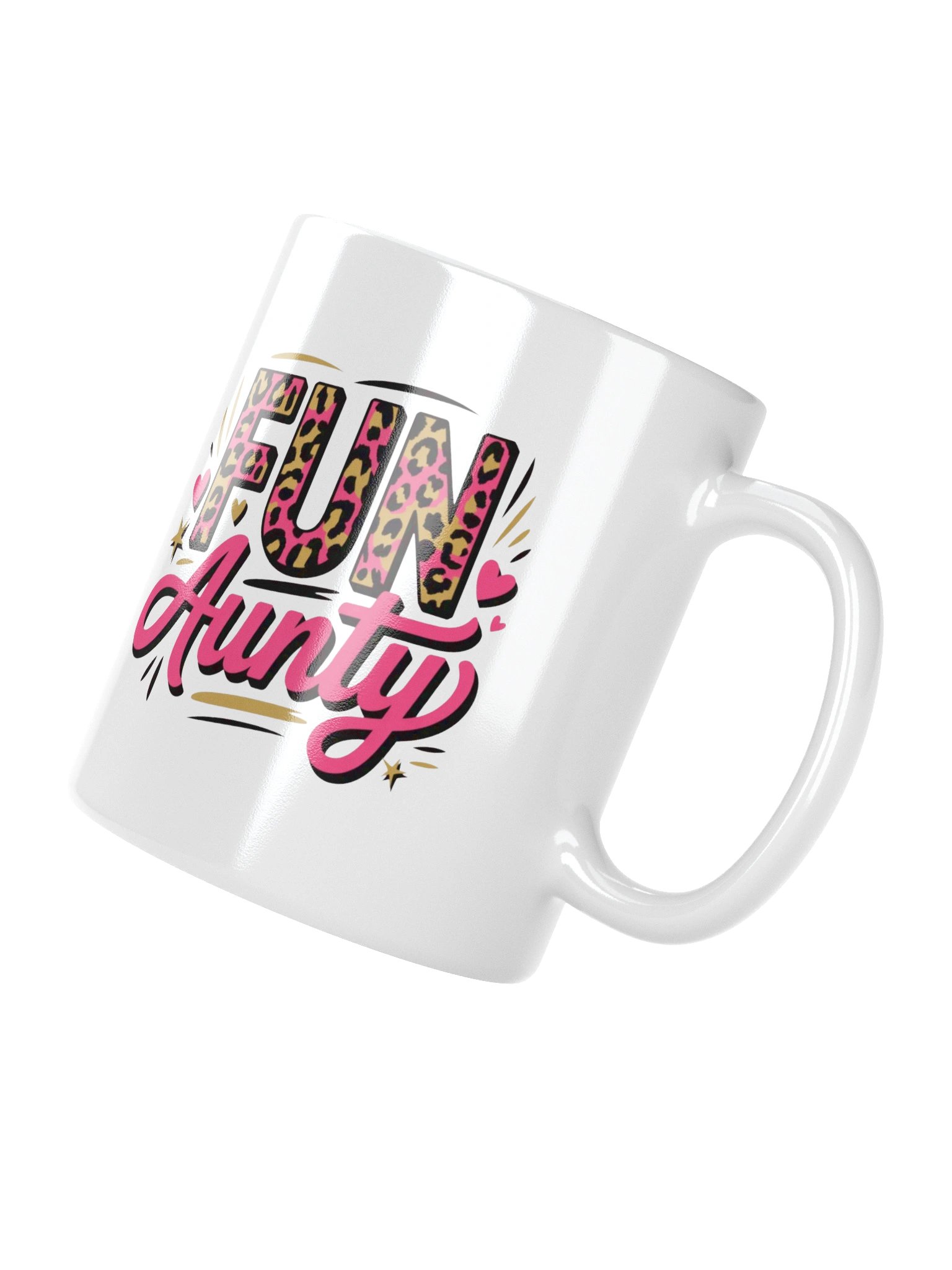 Fun Aunty Leopard Heart Coffee Mug product image (11)