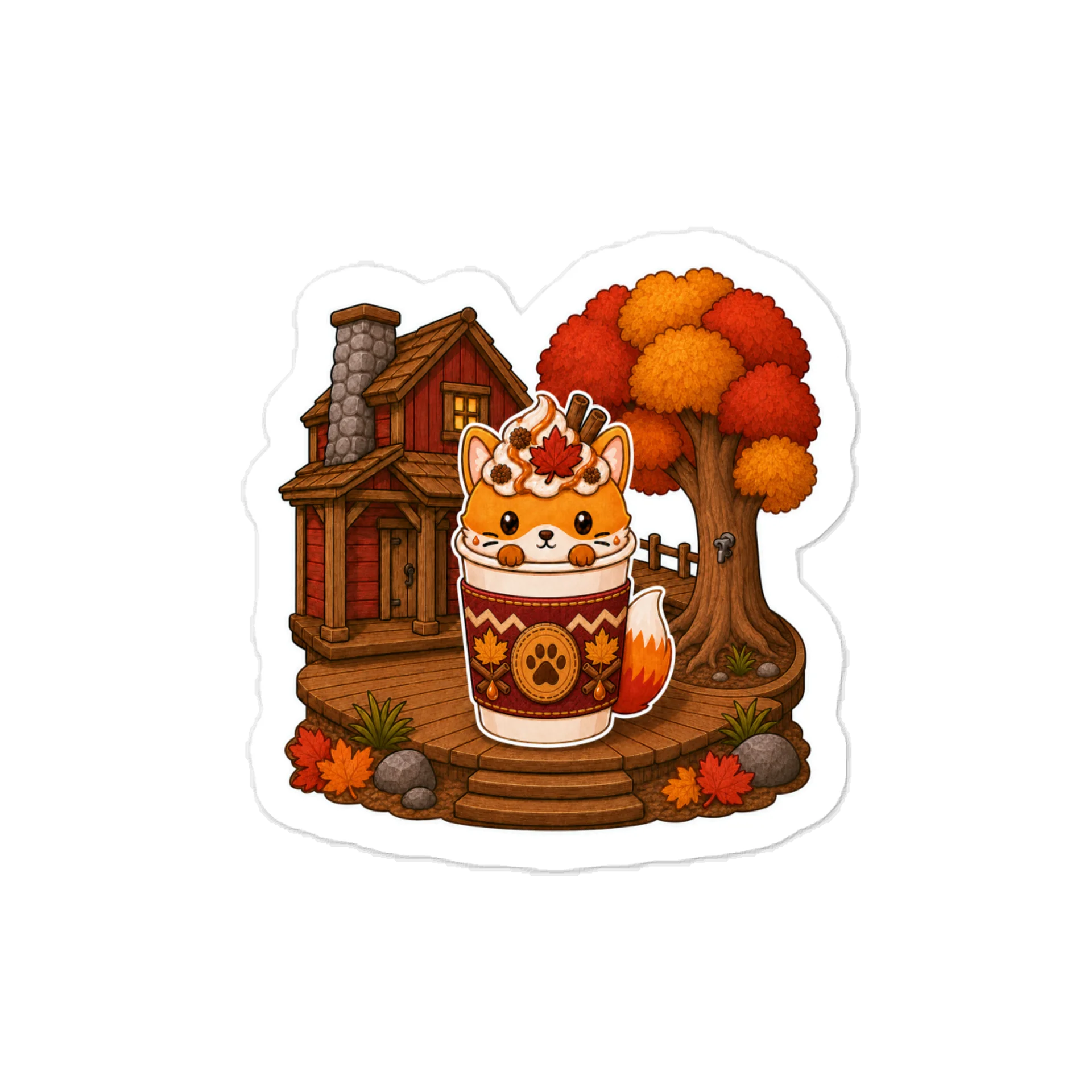 Fox Brew Sticker (Maple Lodge) product image (1)