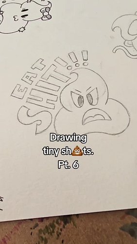 Day 124 of sharing my art. 💩
#devantheartist #artist #artbydevan #funny #handdrawn