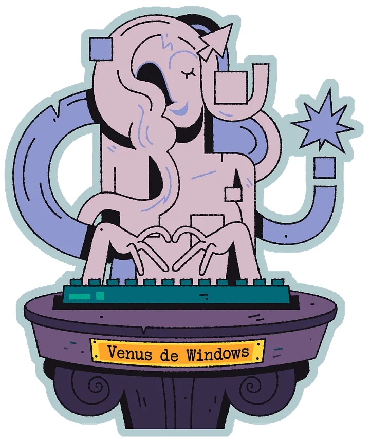 Venus de Windows Magnet product image (1)