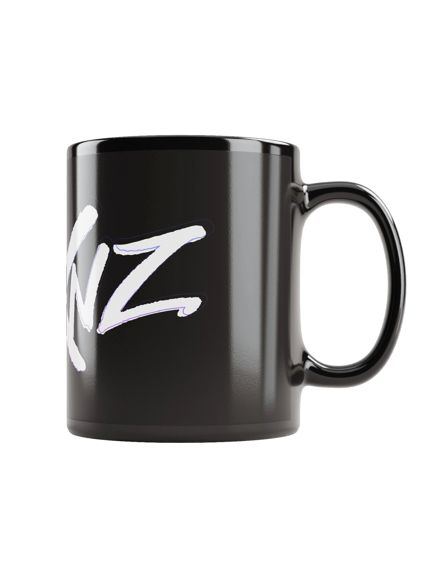 BACXNZ White Logo Black Mug product image (5)
