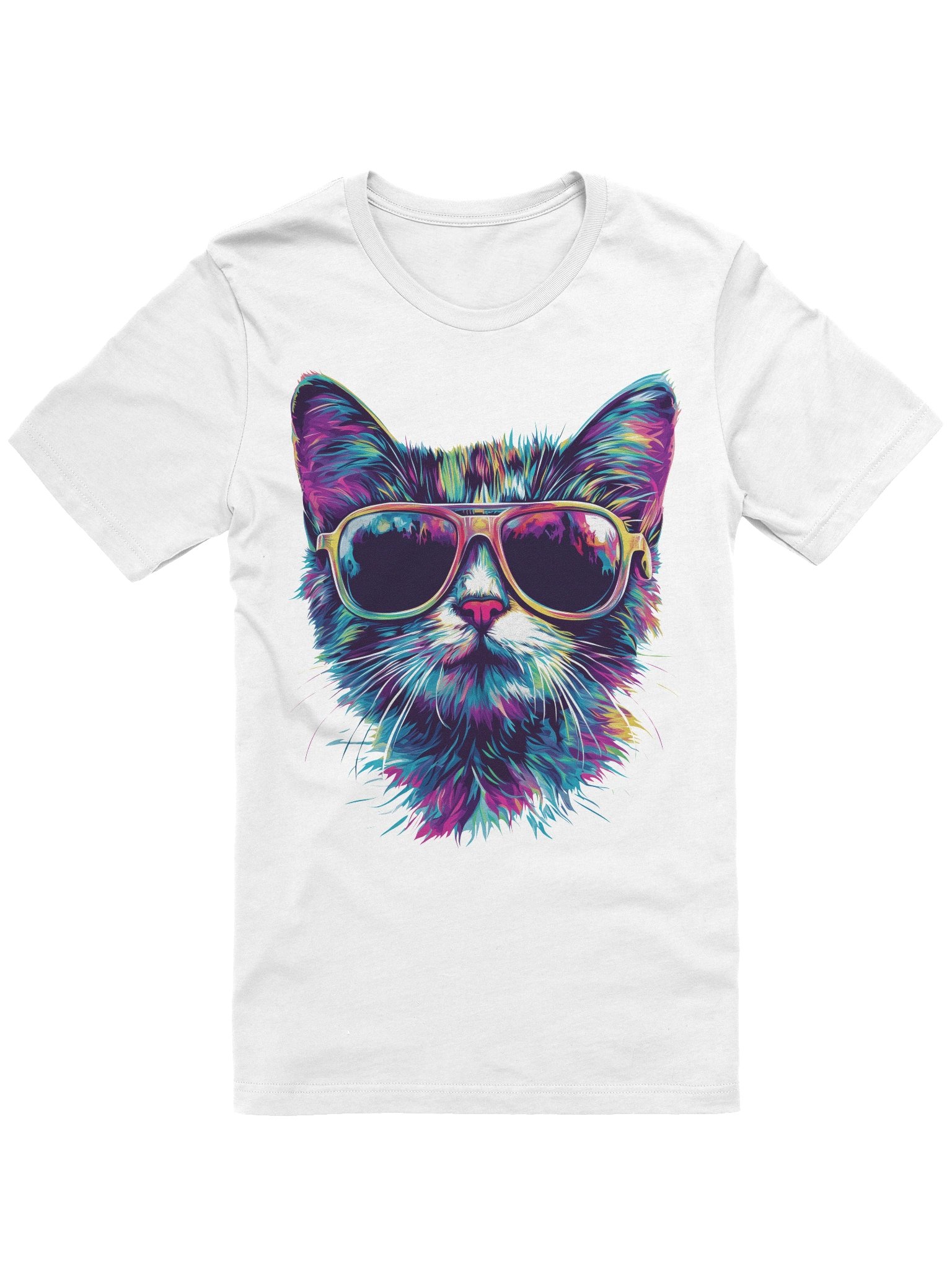 Psychedelic Cat T-Shirt product image (6)