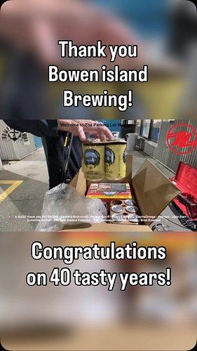 Congratulations to @bowenislandbeer on 40 tasty years! ⚓️🍺 🥰 Thank you for the Beer Love! #reels #beer #unboxing