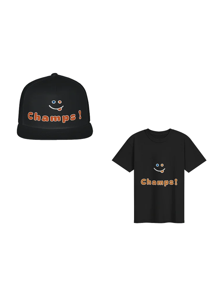 Champs! Smiley Logo Tee & Champs! Playful Snapback Cap product image (1)