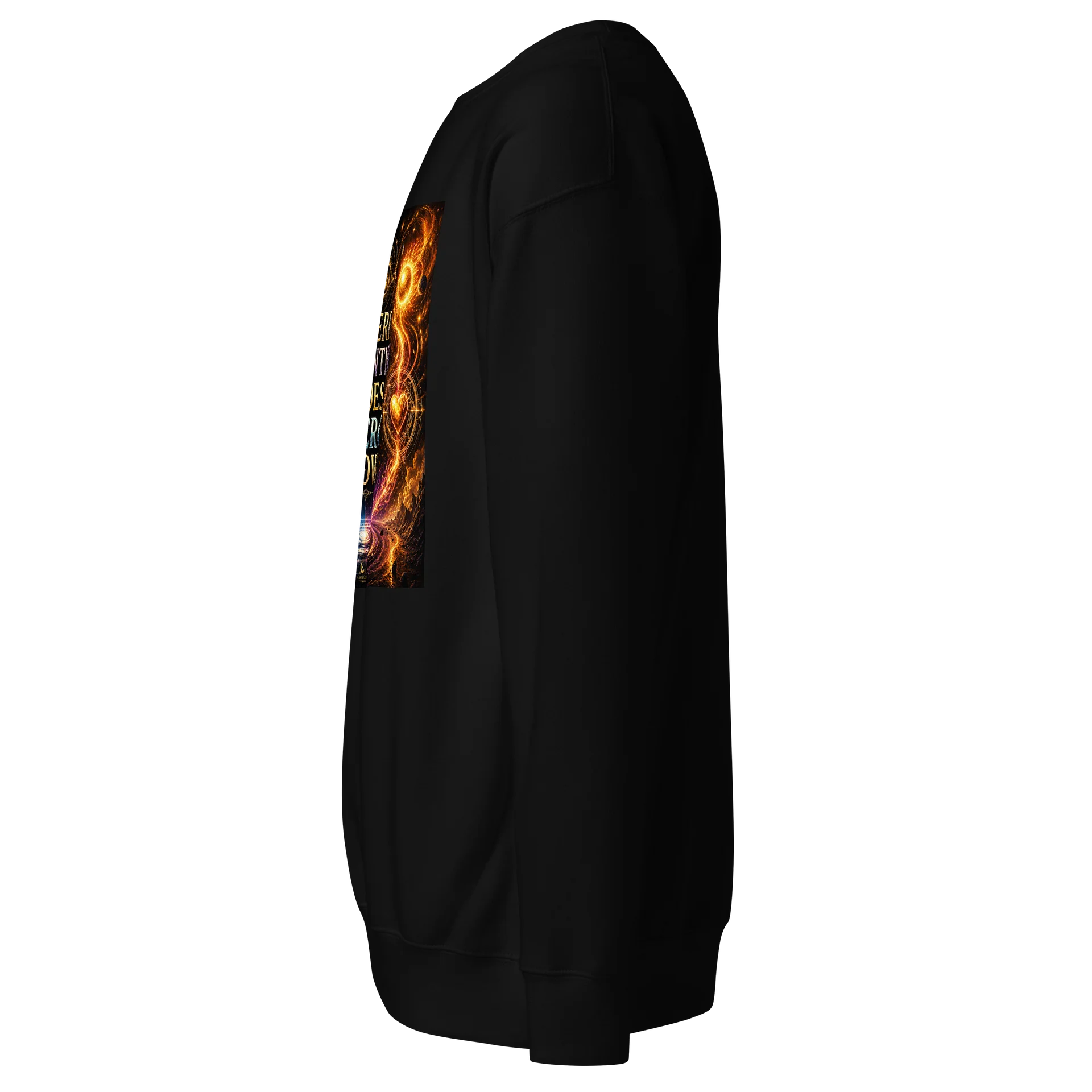 Where Attention Goes Energy Flows Unisex Long Sleeve Cotton Shirt product image (2)