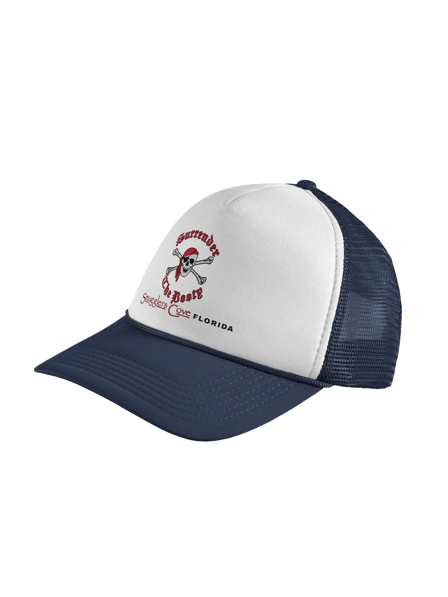 White "Surrender the Booty" Trucker Hat product image (4)