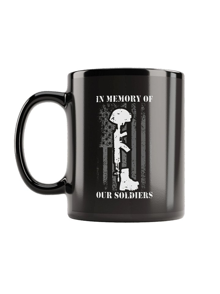 In Memory of Our Soldiers Black Mug product image (2)