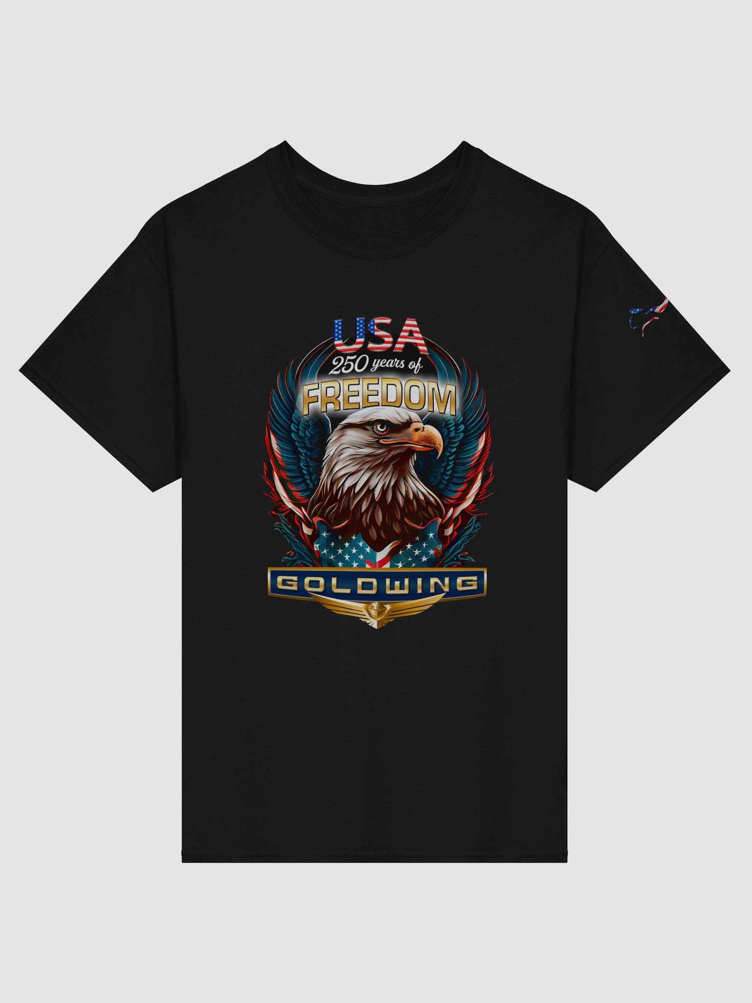 America 250 GOLDWING Tee Shirt (Front and Back) product image (1)