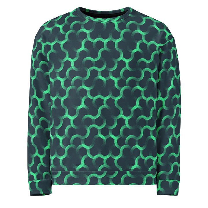 Vibrant Unisex Sweatshirt with Overlay Circles Pattern product image (1)