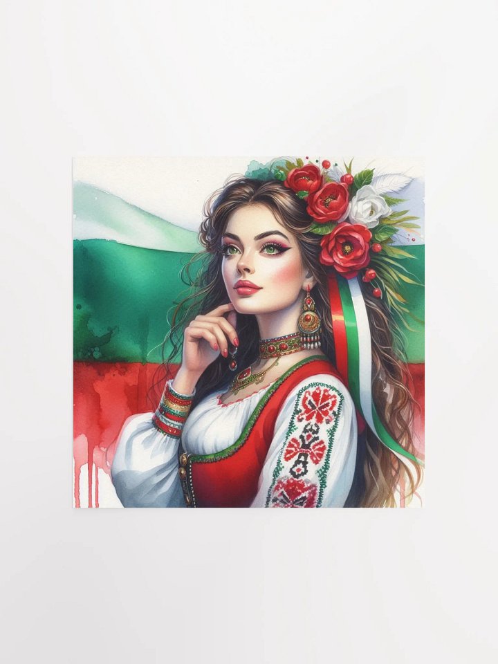 Woman in Folklore Costume Poster product image (1)