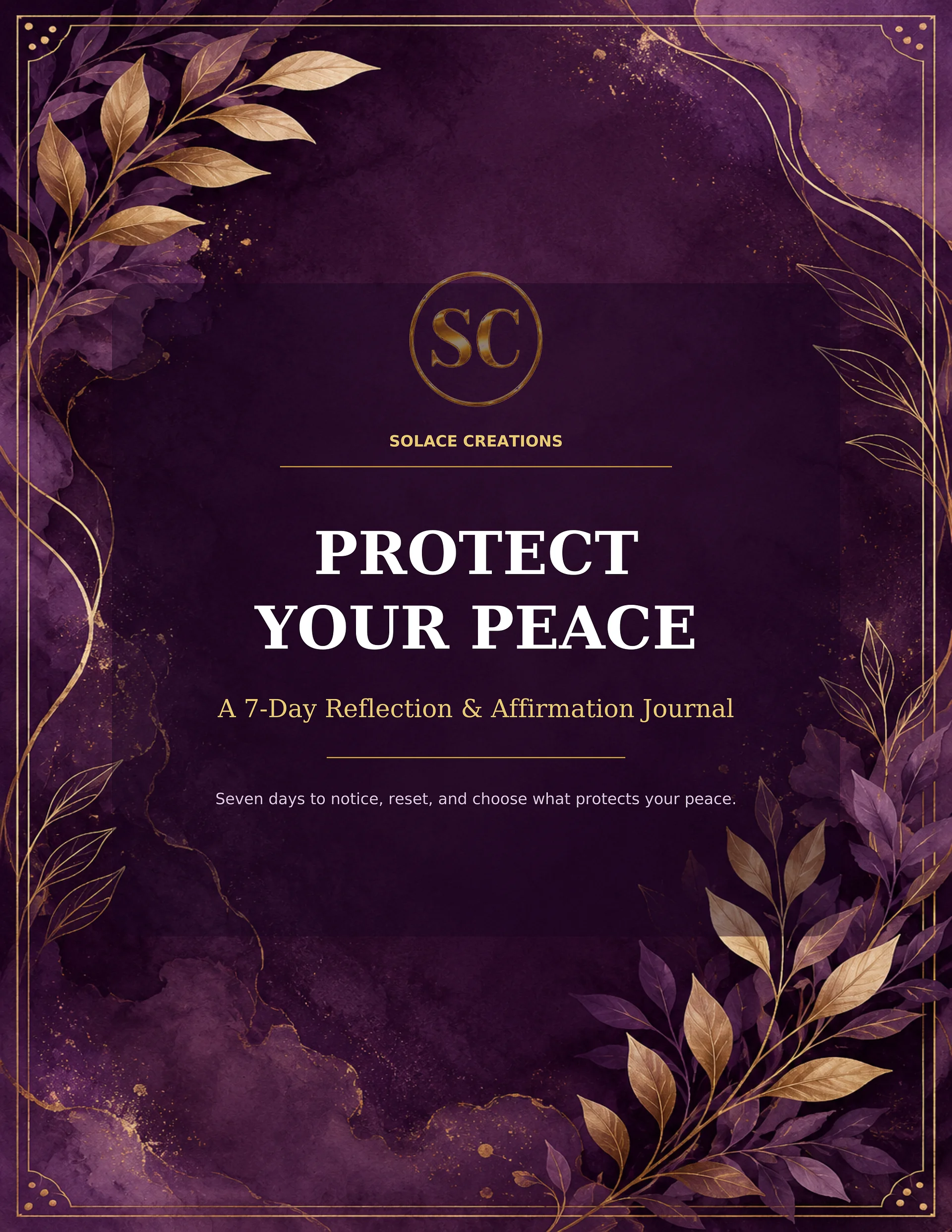 Protect Your Peace: 7-Day Digital Journal Bundle product image (1)