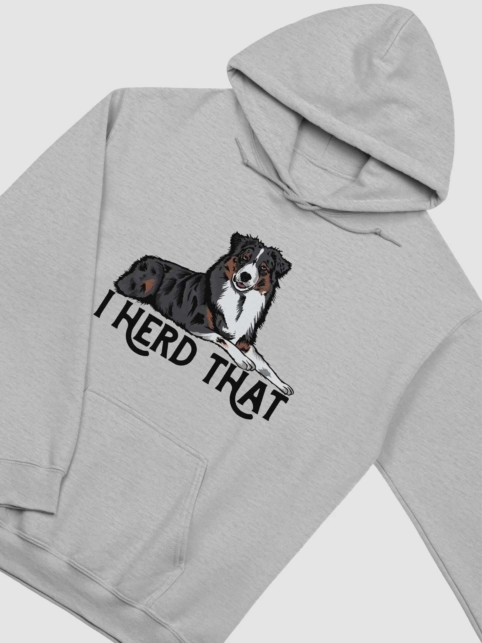 I Herd That Aussie Dog Hoodie | Hooded Sweatshirt for Australian Shepherd (Tricolor) Dog Owners product image (26)