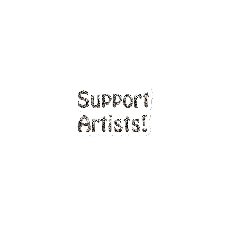 Support Artists! Silver Design Magnet product image (1)