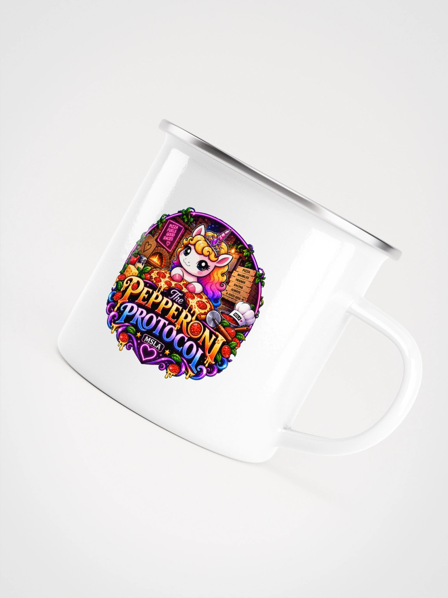 The Pepperoni Protocol - Enamel Mug product image (3)