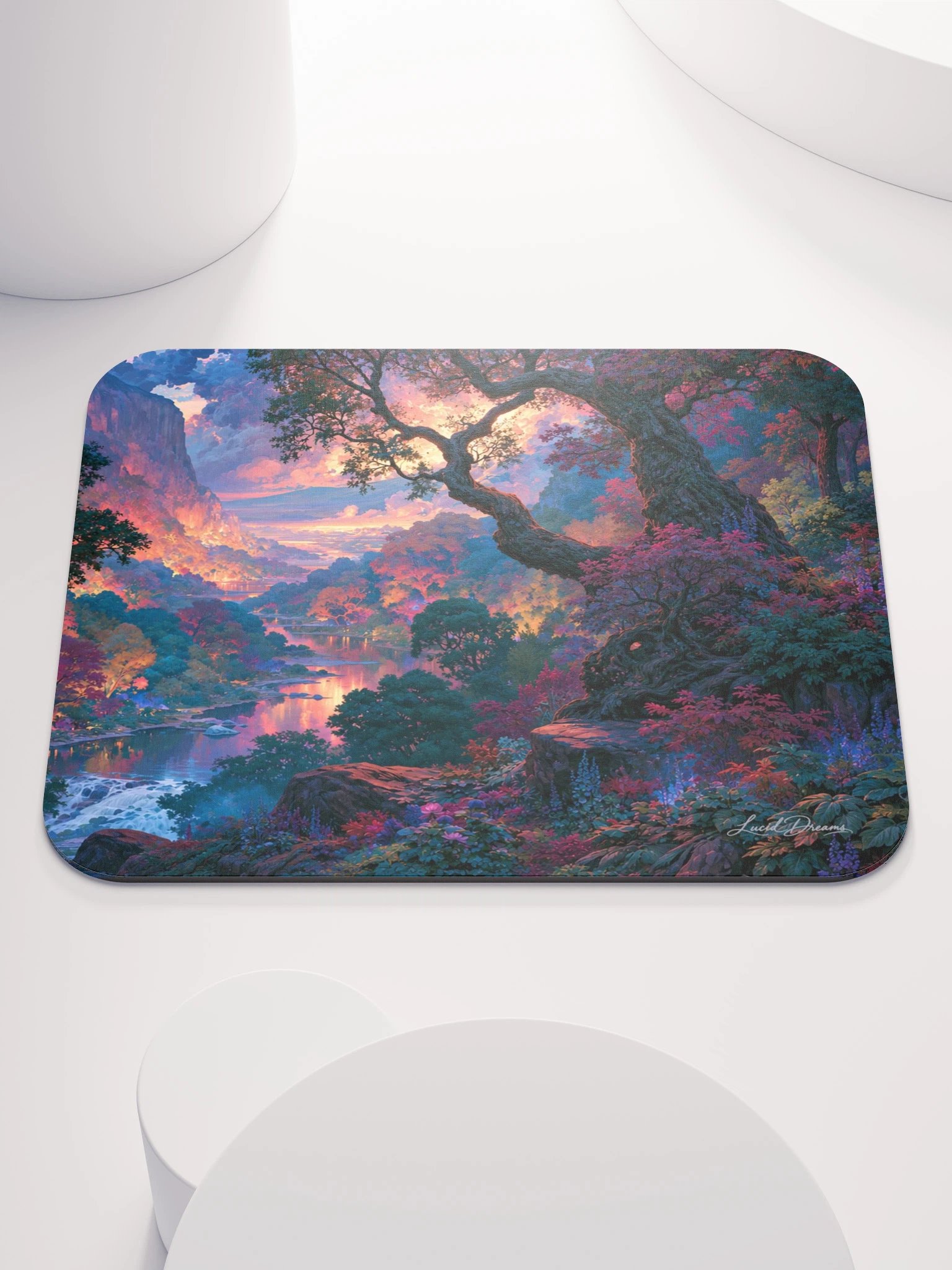 Twilight Valley of Trees Mousepad product image (1)