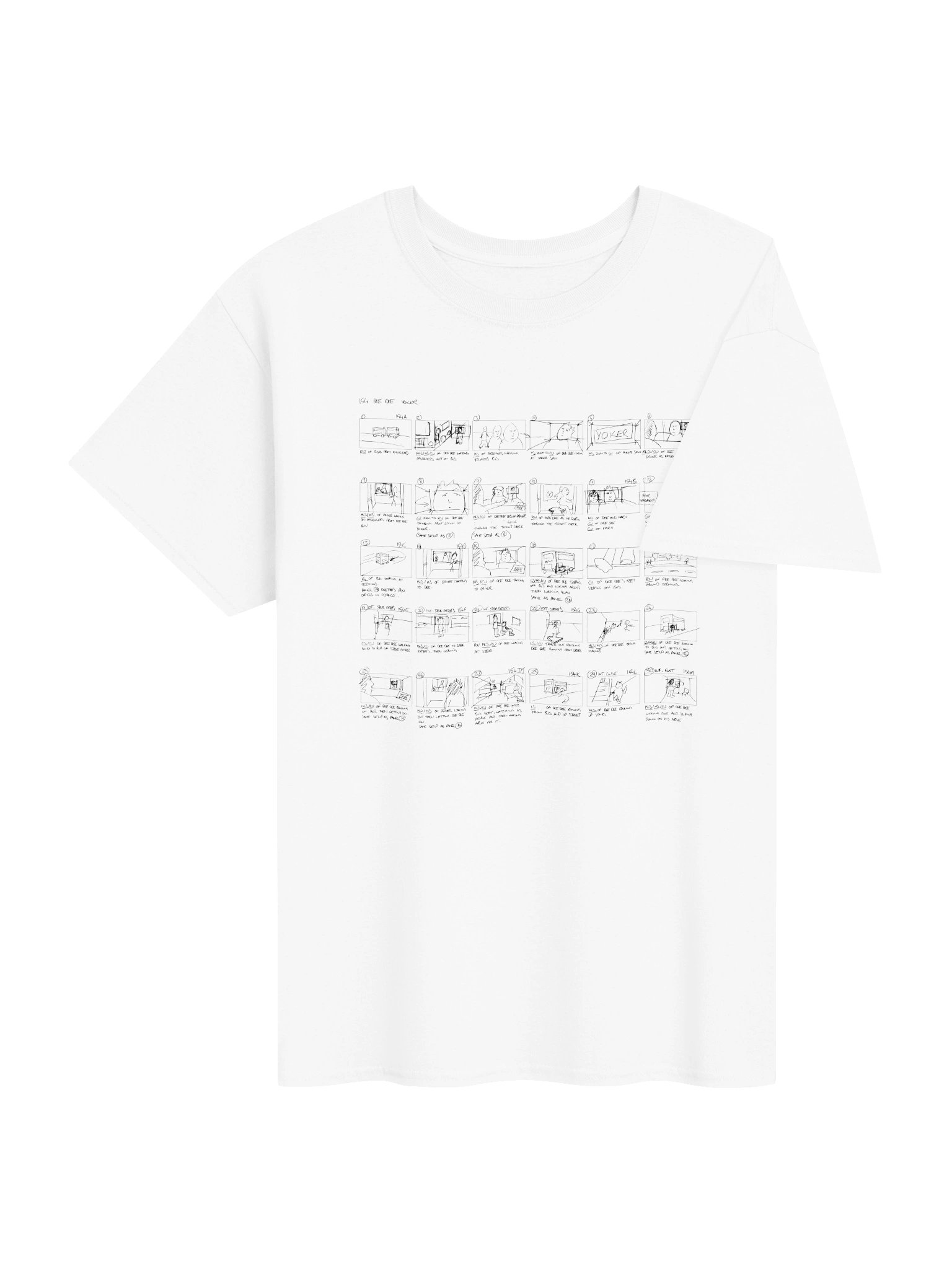 Yoker Storyboard (Black Lines) Heavyweight T-Shirt product image (4)