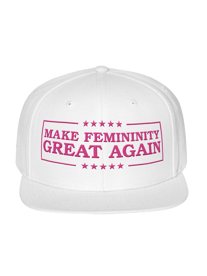 Pink Snapback Make Femininity Great Again product image (1)