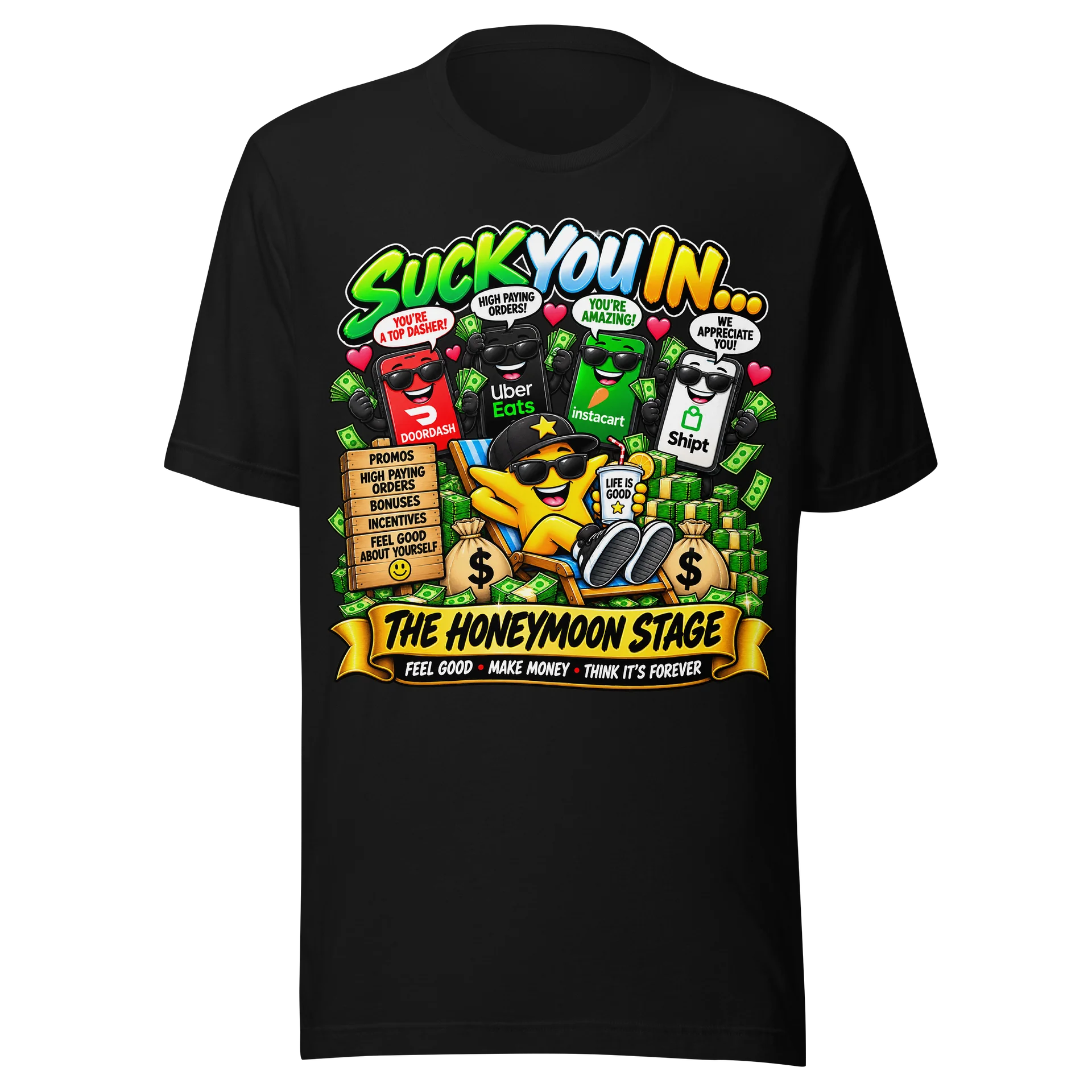 StarrCrazy GigLife – Suck You In, Spit You Out Tee product image (1)