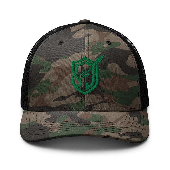 Camo Trucker Hat - Verdant Mark product image (1)