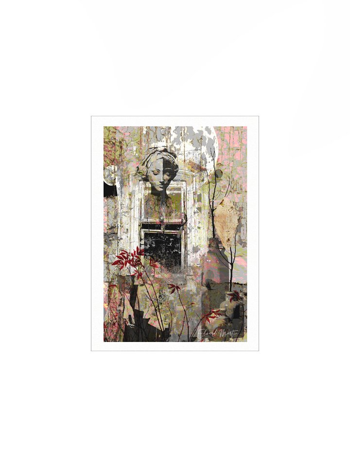 'La Musa Lunar' (The Lunar Muse) Collage Print by Edward Martin product image (1)