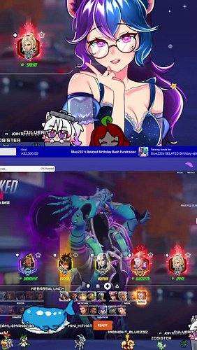 Drunk blue with the girlies about smashin~ ! xD | #midnight_blue232 on #Twitch