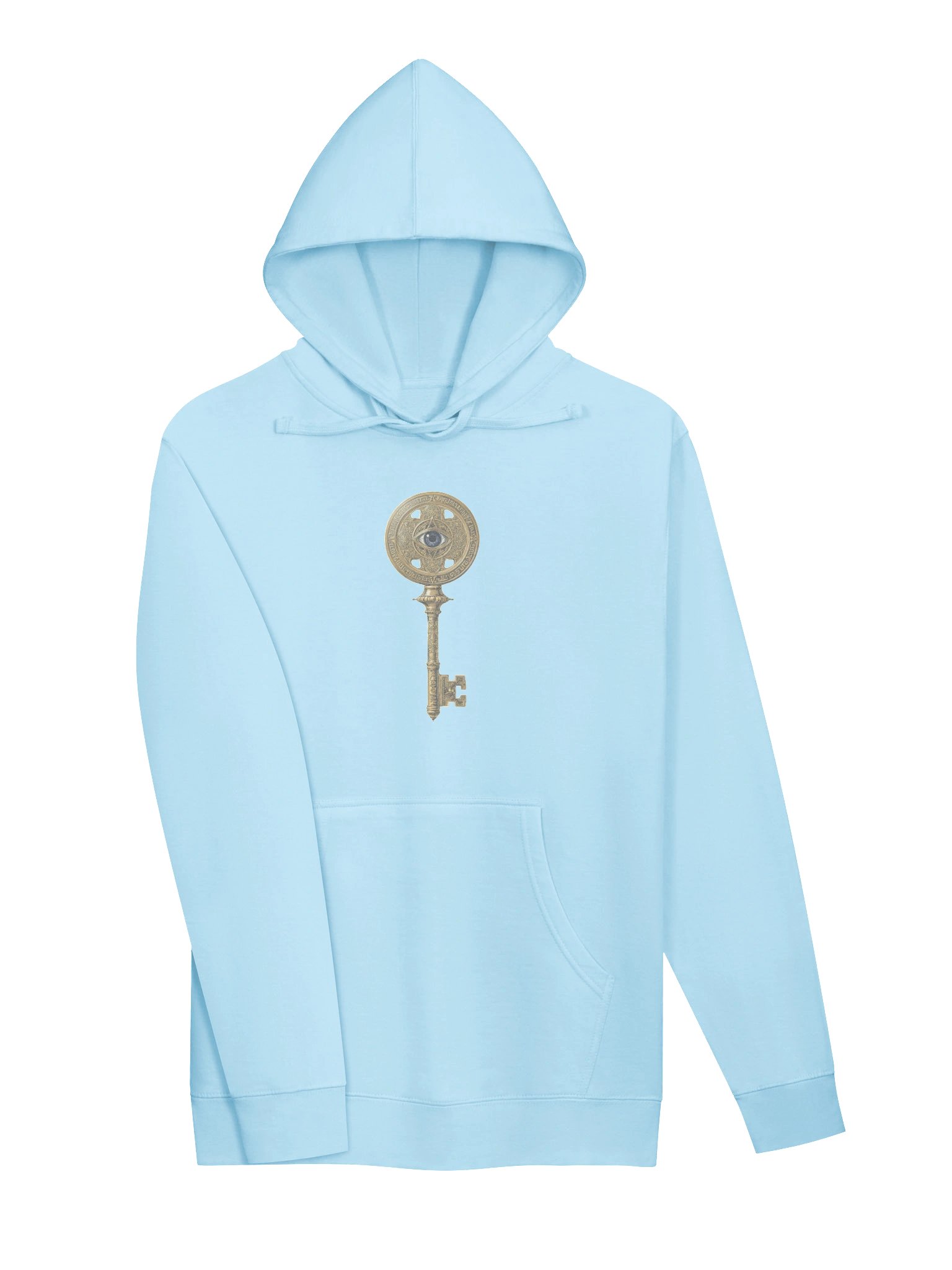 The Gatekeeper’s Key – Blue Aqua Horizon Edition (Front & Back Print) | Unisex Midweight Hoodie product image (3)