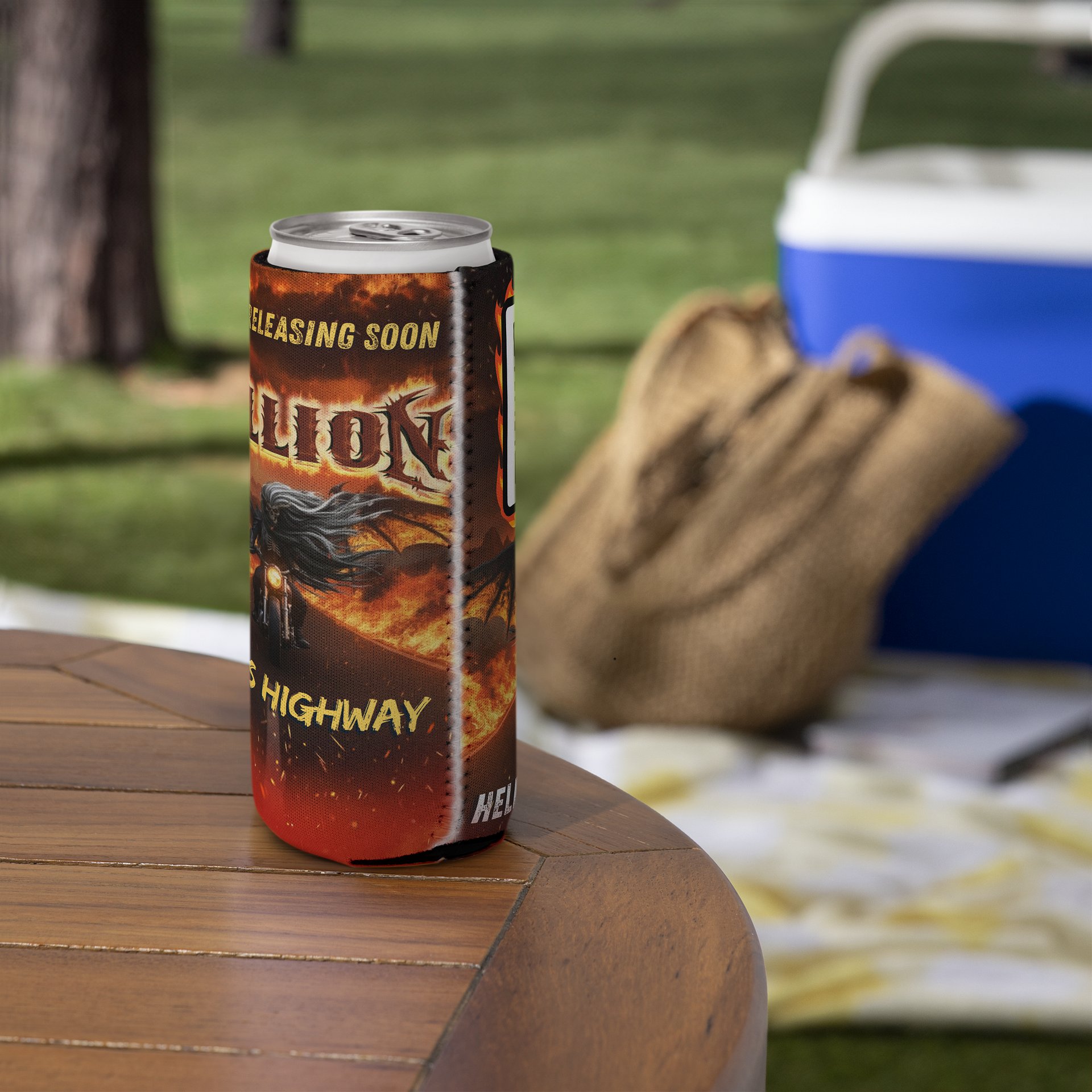 Hell's Highway Slim Can Cooler product image (5)