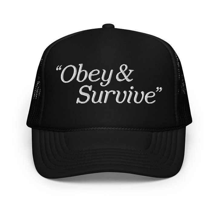 Obey & Survive Retro Trucker Cap product image (1)