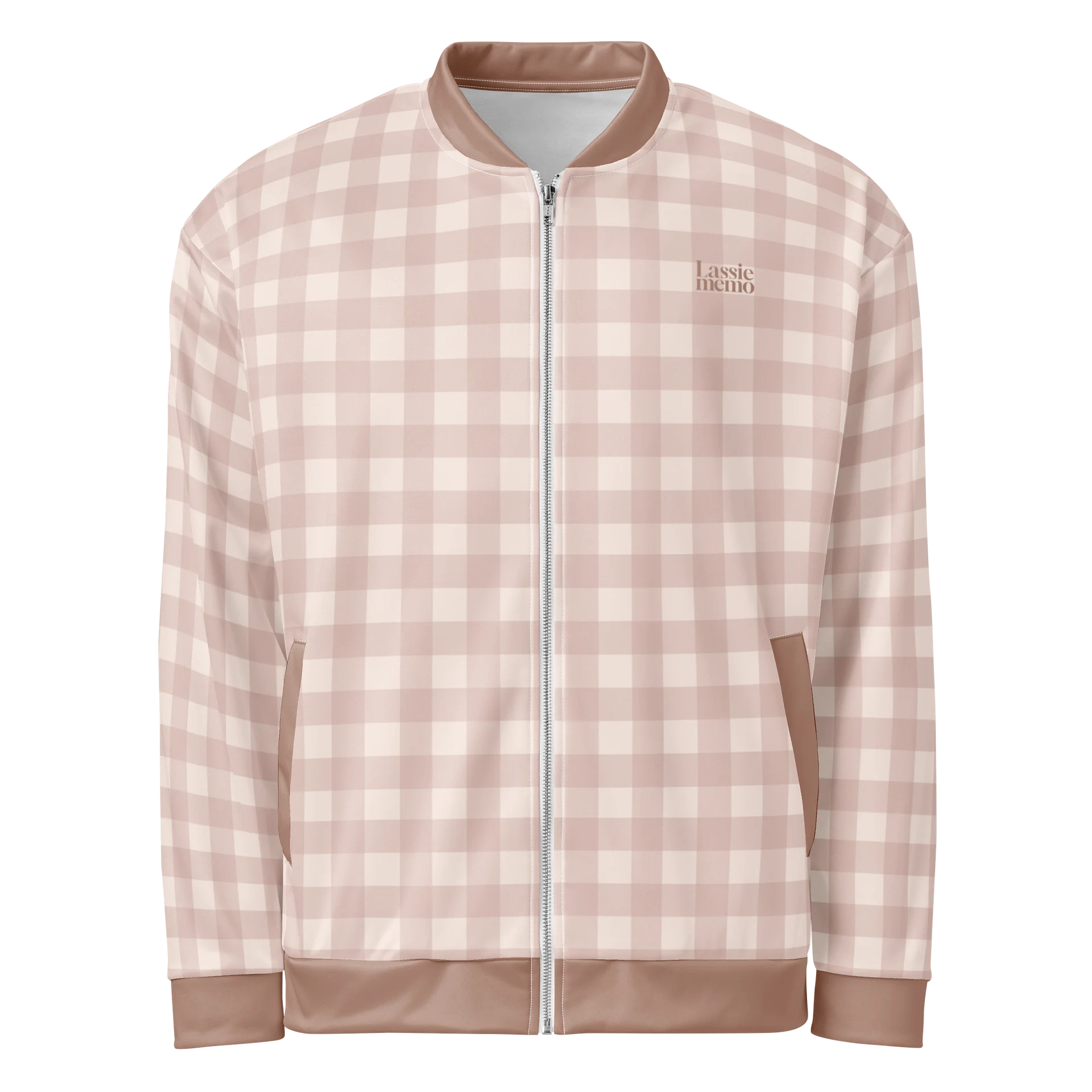 Lassie Memo Gingham Bomber Jacket Hazel product image (1)