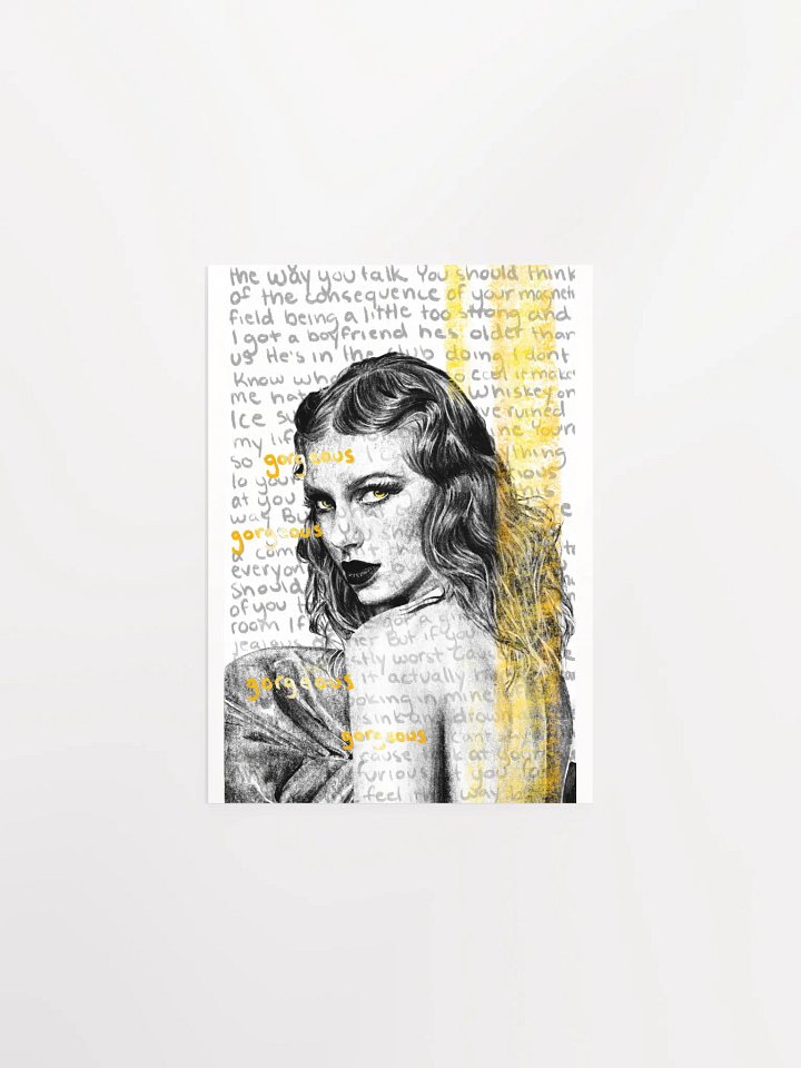 Custom Taylor Swift Gorgeous Poster – Reputation Era Fan Art Wall Decor product image (1)